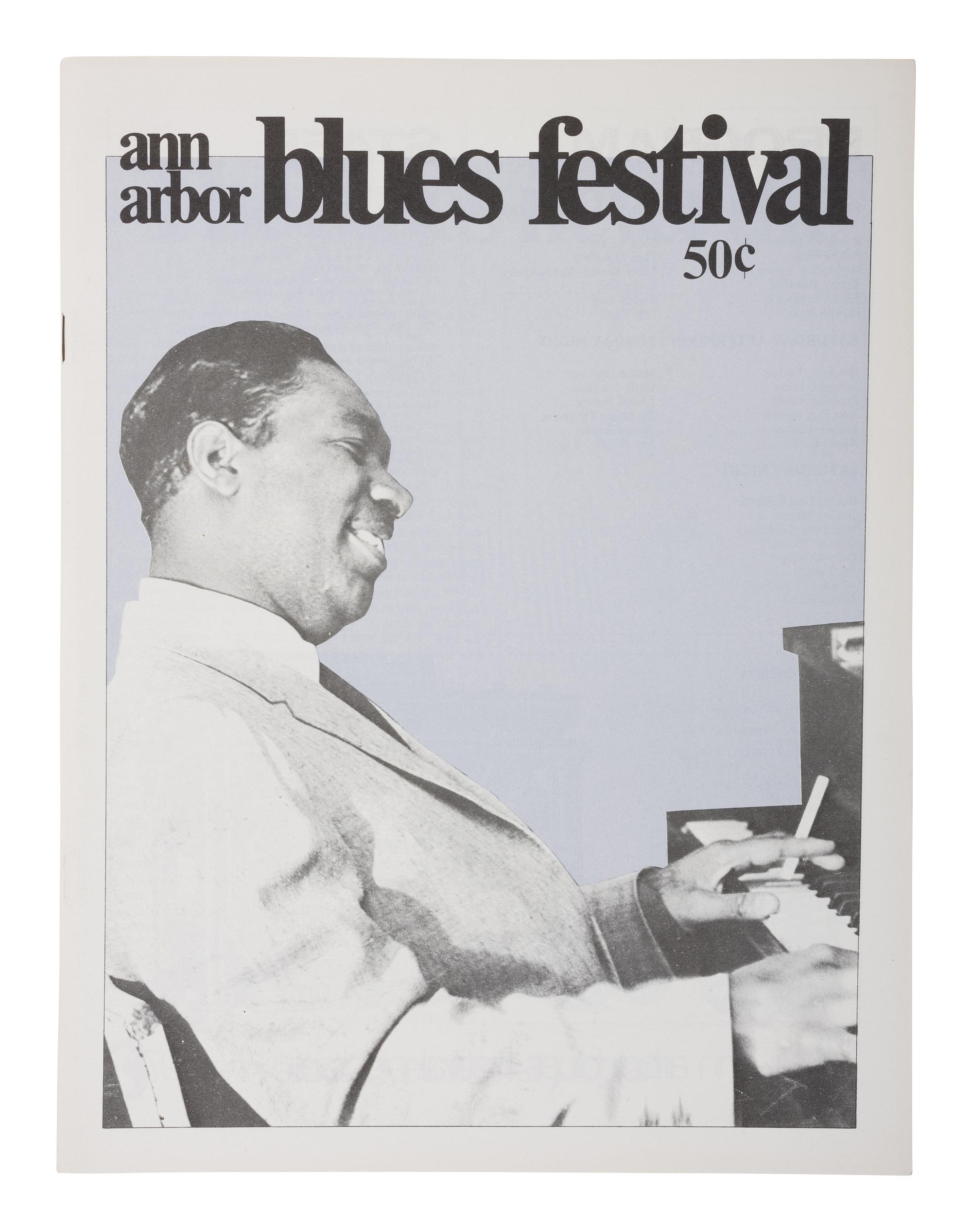 [Music] Four Items Promoting the Ann Arbor Blues and Jazz Festivals, 1970-72