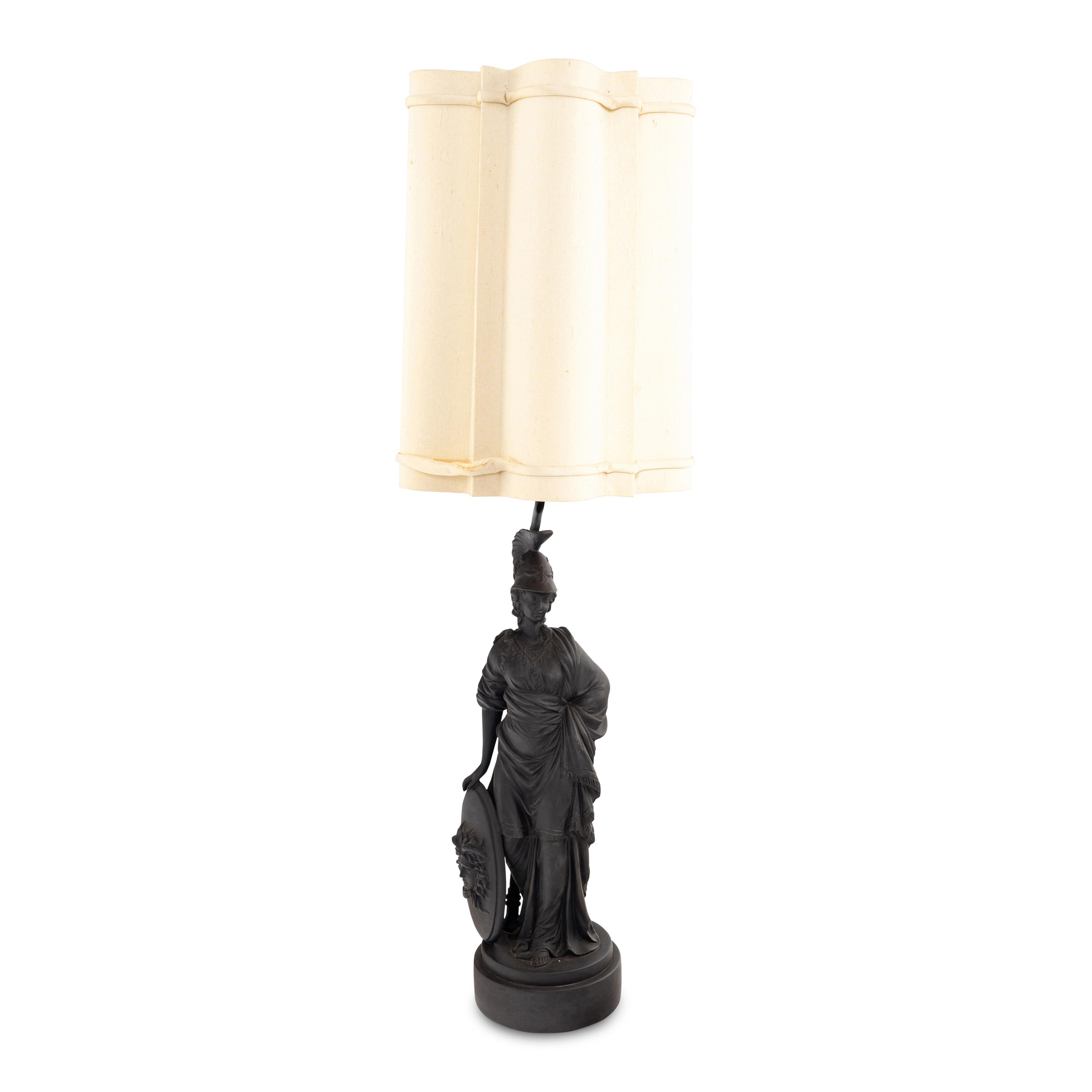 A Mottahedeh Basalt Figure of Athena Mounted as a Lamp