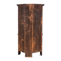 A Chippendale Paneled Cherrywood Corner Cupboard