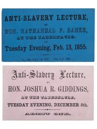 [SLAVERY & ABOLITION]. [BANKS, Nathaniel P. (1816-1894)]. Anti-Slavery Lecture. N.p.: N.p., 13 February 1855.