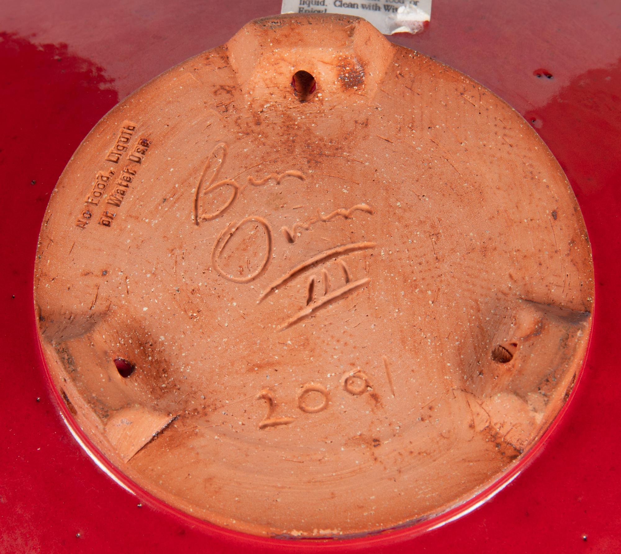 A Red Glazed Pottery Bowl