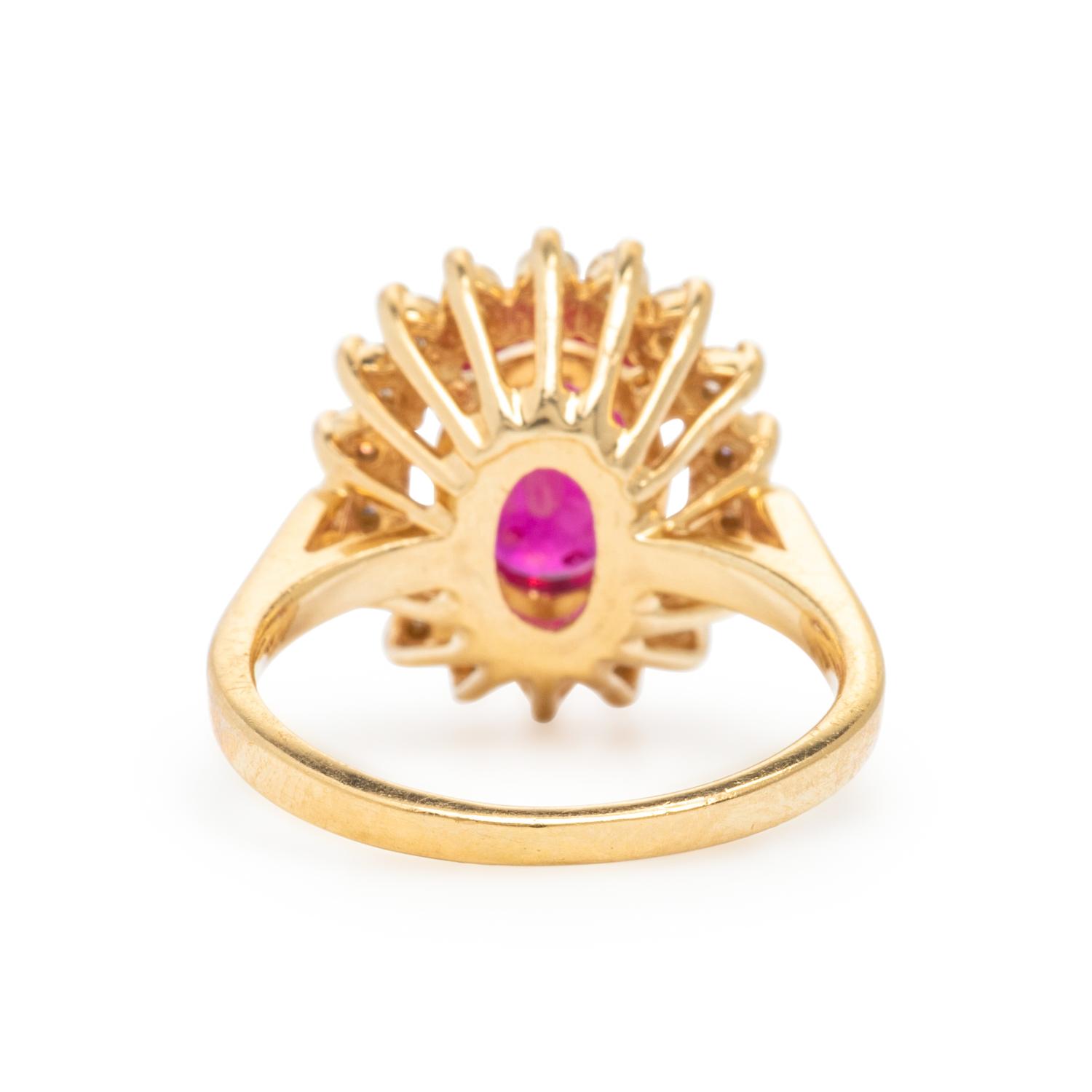 Composite Gemstone, Diamond, and Yellow Gold Ring