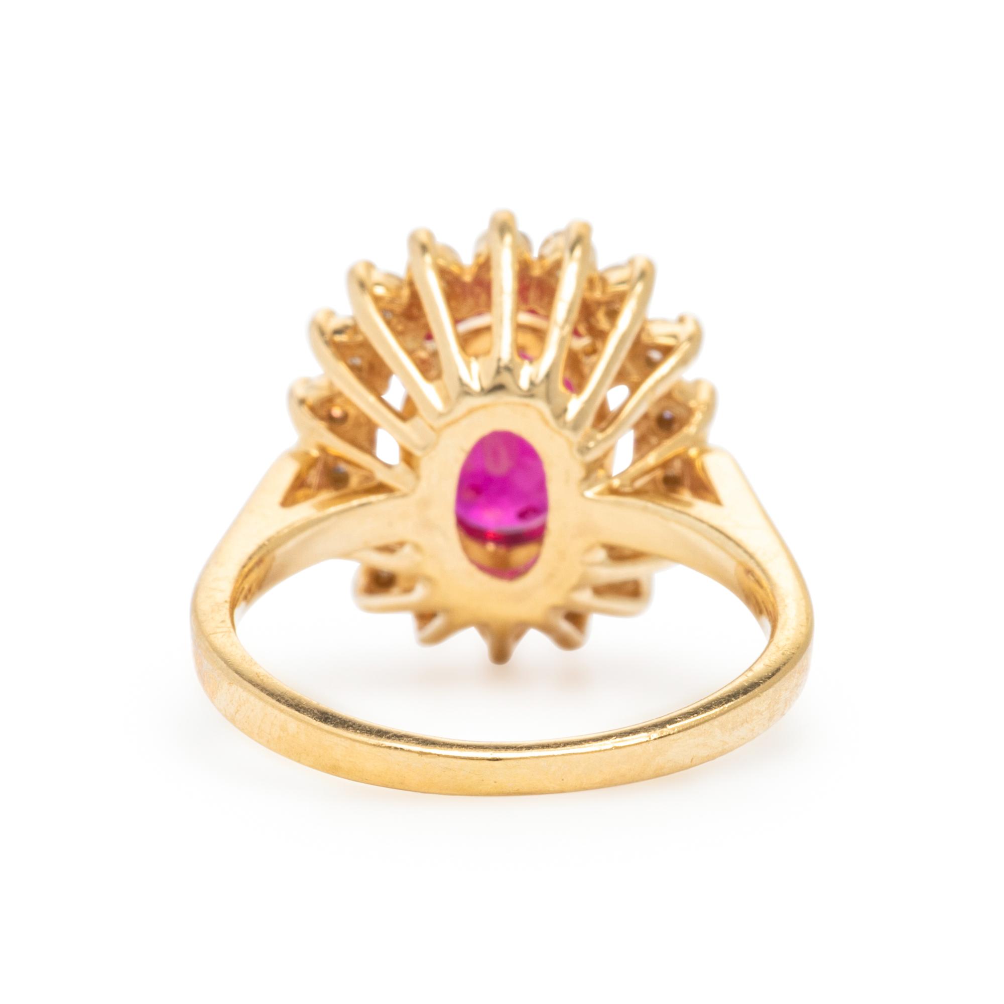 Composite Gemstone, Diamond, and Yellow Gold Ring