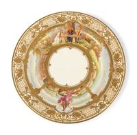 Eleven Dresden Ambrosius Lamm Porcelain Opera Cabinet Plates