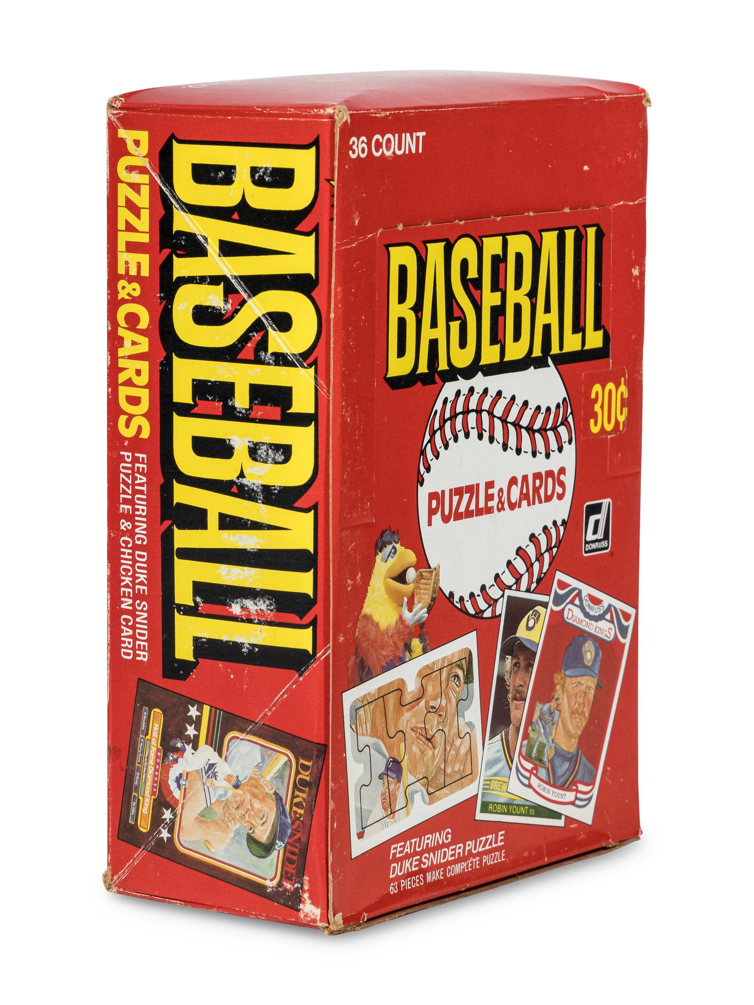 A Box of 1984 Donruss Baseball Cards (36 Packs, Possible Don Mattingly Rookie)