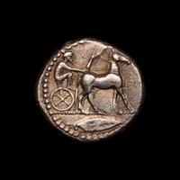 [ANCIENTS] BRUTTIUM. Rhegium (c. 480-474 BC). Ar Tetradrachm (17.3 g, 20mm)