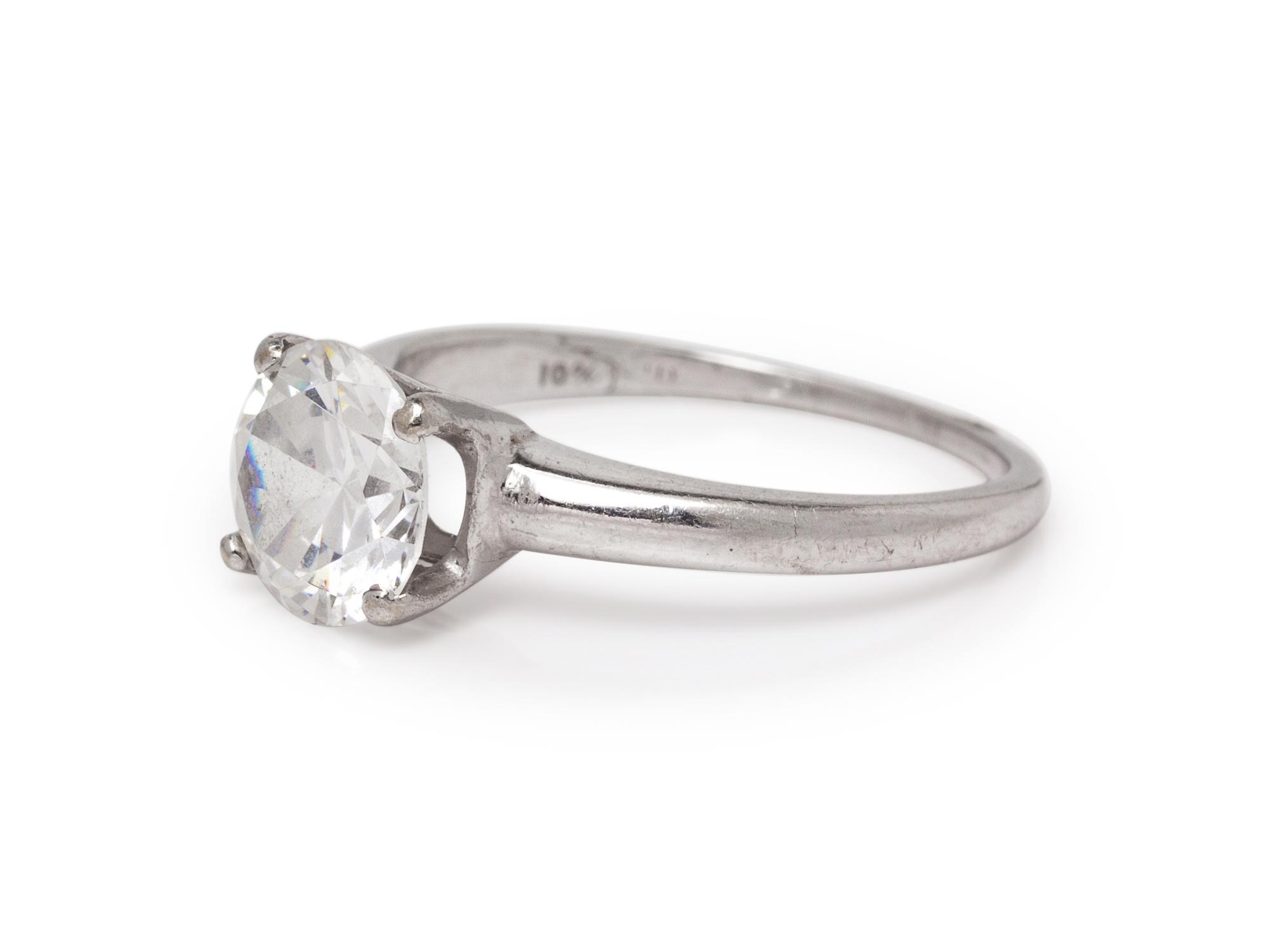 A Platinum and Stimulant Stone Ring,
