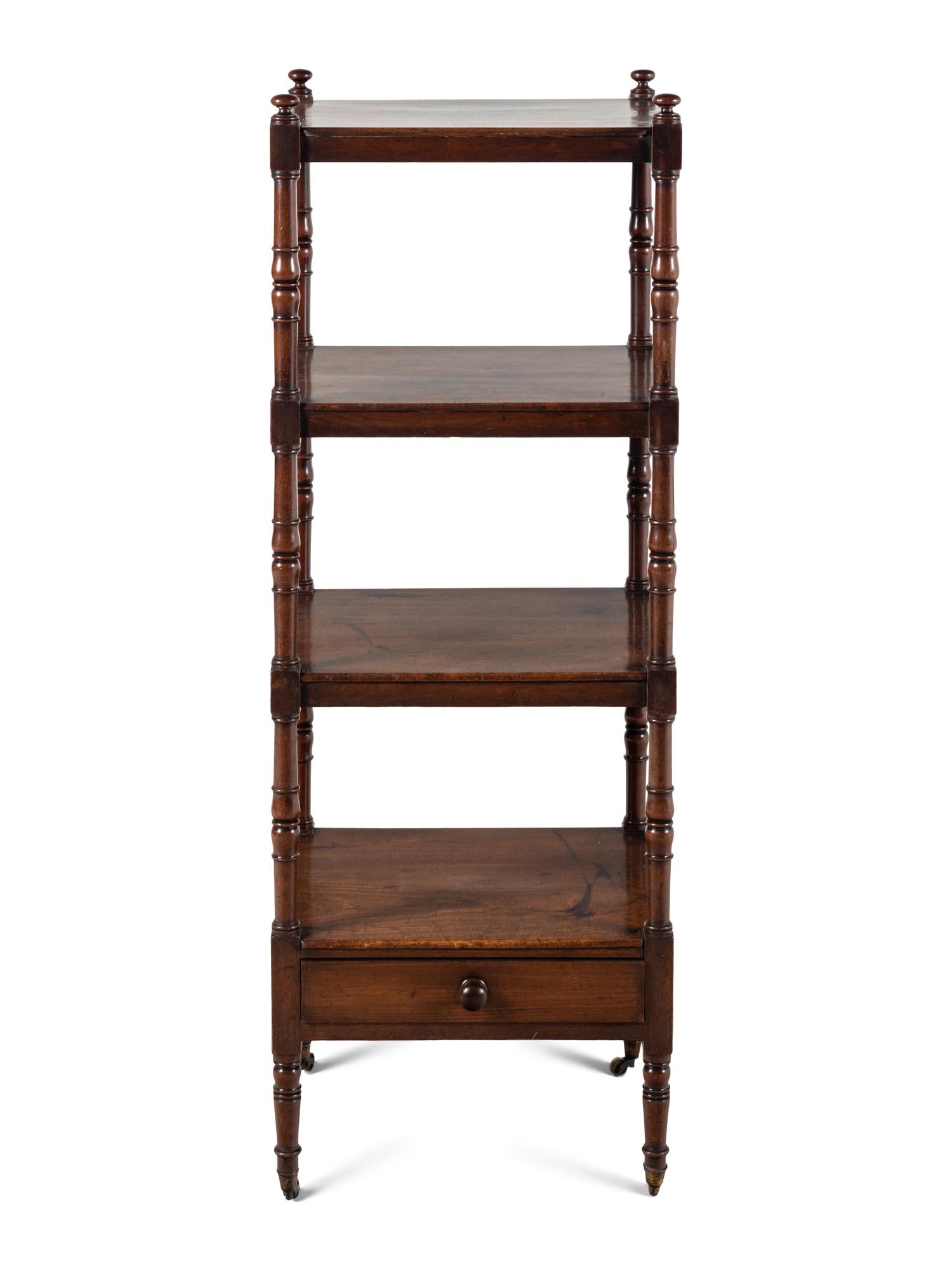 A Regency Mahogany Étagère