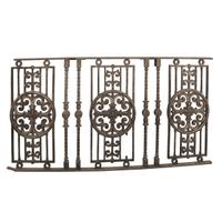 A Cast Iron Balcony Railing from the Sheridan Theater 55.5" W x 2.5" D x 30" H — United States, Early 20th Century