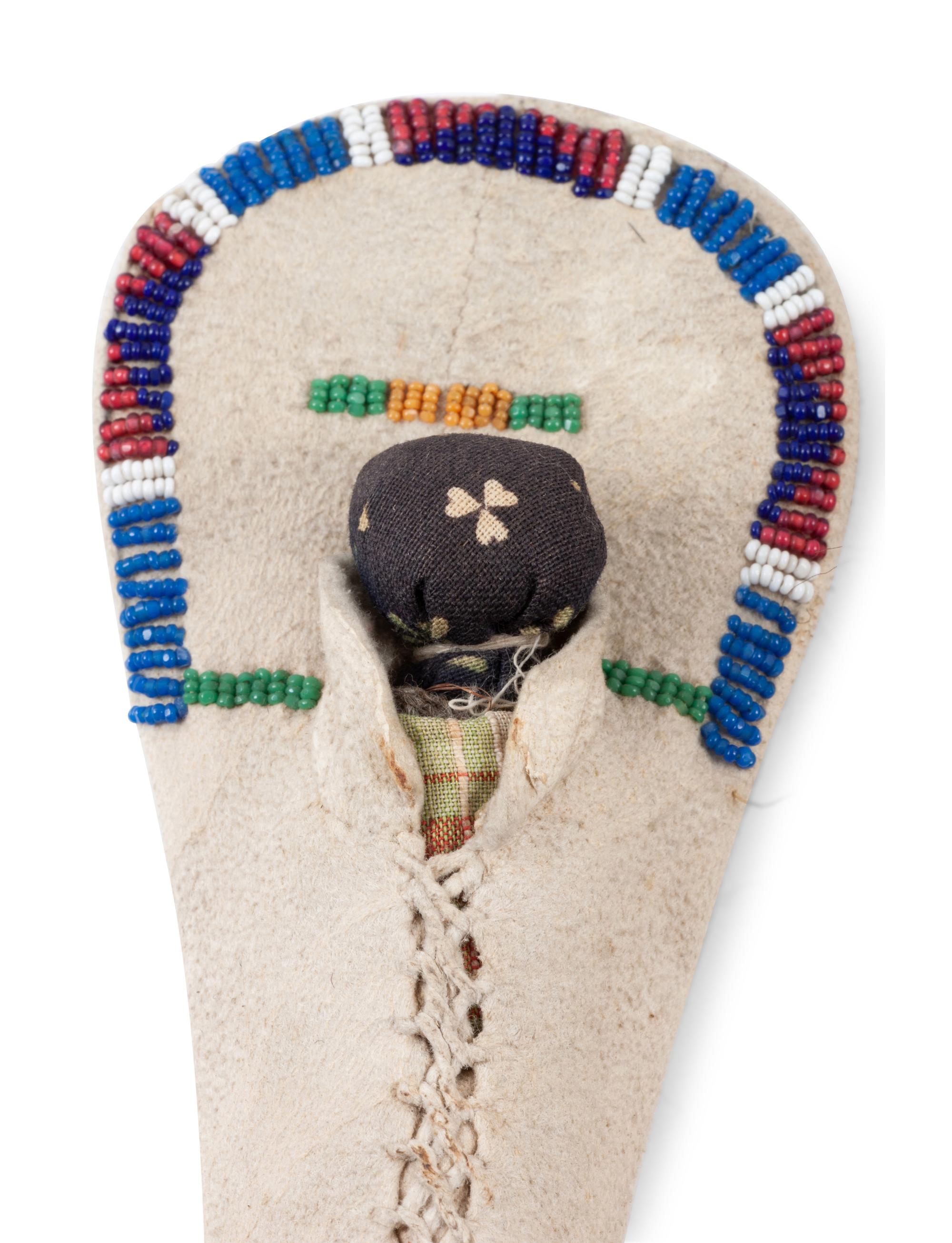 Ute Miniature Beaded Hide Cradles