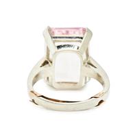 WHITE GOLD AND MORGANITE RING