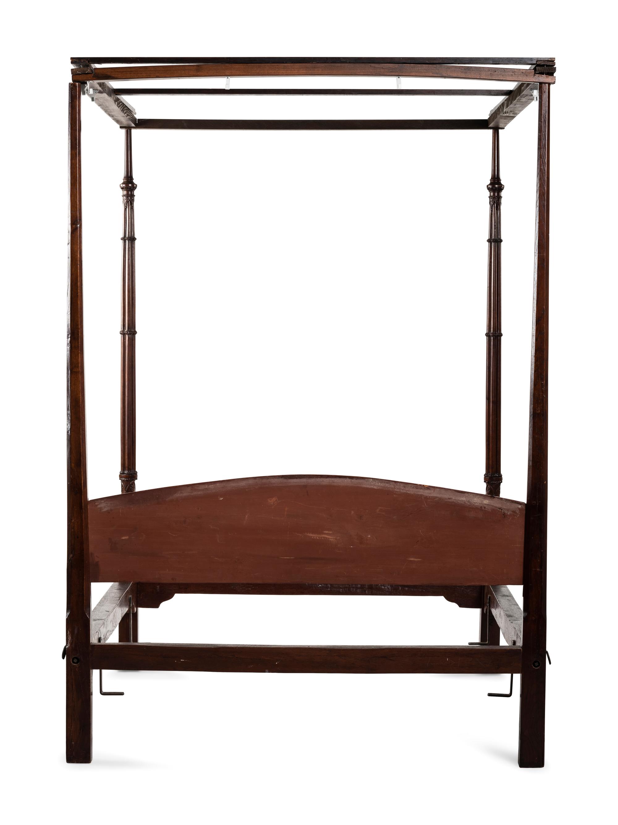 A Chippendale Carved Mahogany Four-Post Tester Bedstead