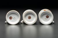 Three Fraternal Order of Owls Porcelain Shaving Mugs