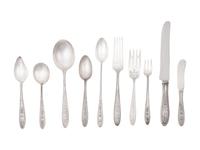 An International Sterling Wedgwood Pattern Flatware Service
