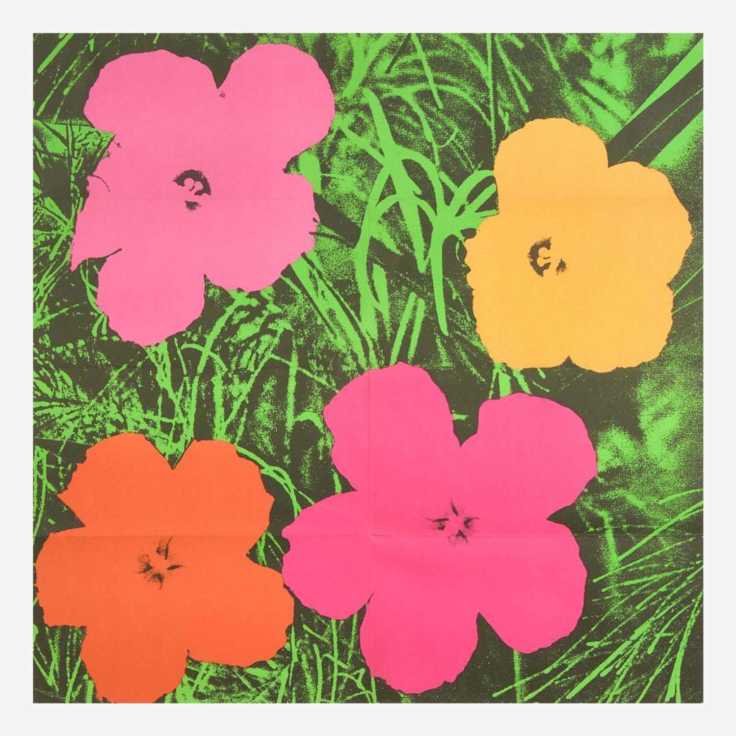 [Art] Warhol, Andy Printed Invitation to the “Flowers” Show at Leo Castelli Gallery