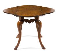 An Italian Fruitwood Drop-Leaf Table Height 30 inches. — 19TH CENTURY