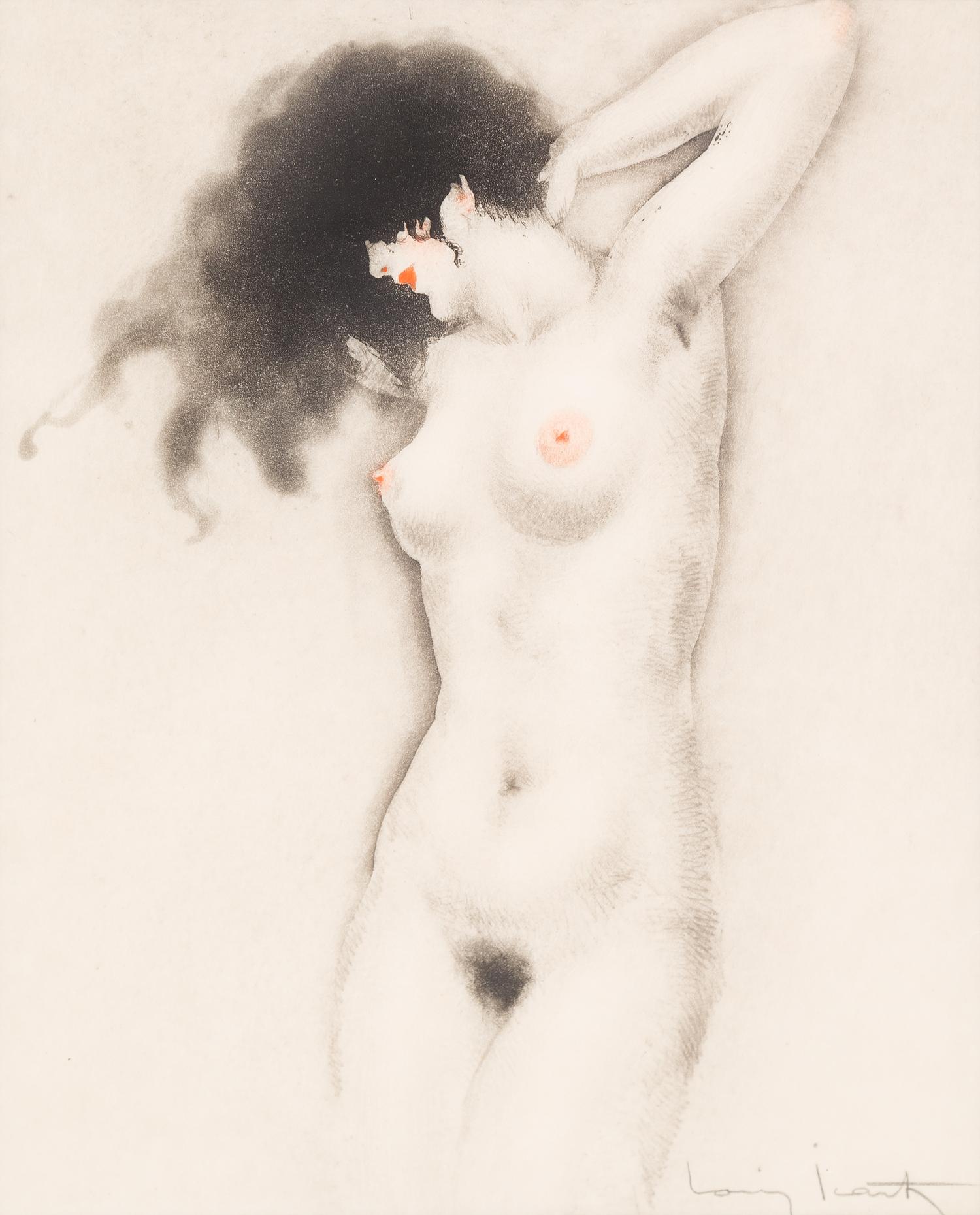 Louis Icart, (French, 1888-1950), Nudes, (four works) 1909
