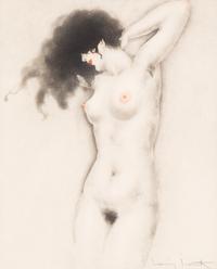 Louis Icart, (French, 1888-1950), Nudes, (four works) 1909