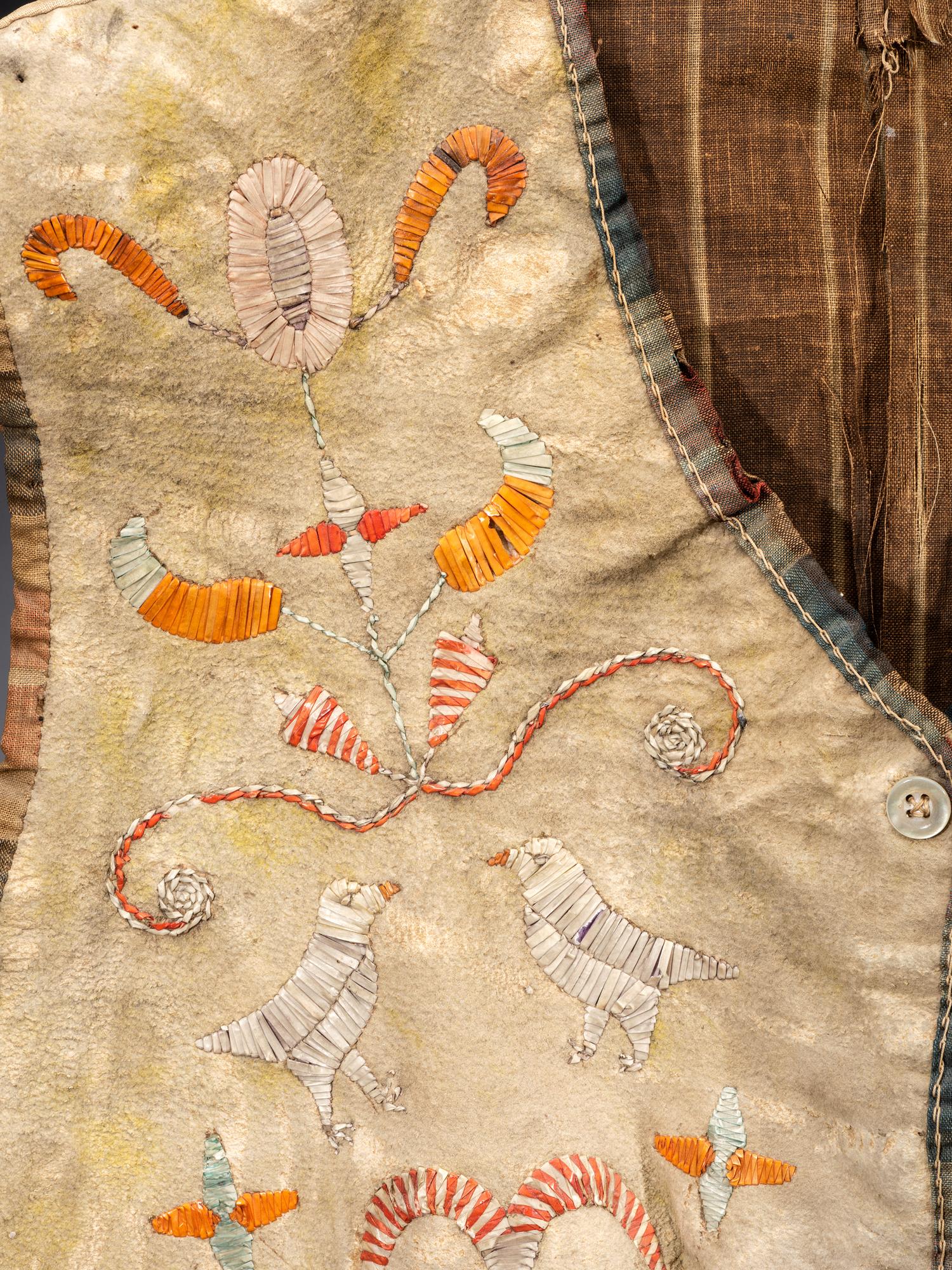 Metis Quilled Hide Vest