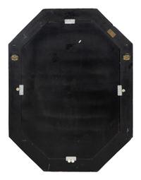 A Maitland Smith Stone Tiled and Brass Inlaid Octagonal Mirror — 20TH CENTURY