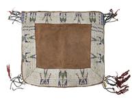 Sioux Beaded Hide Saddle Blanket