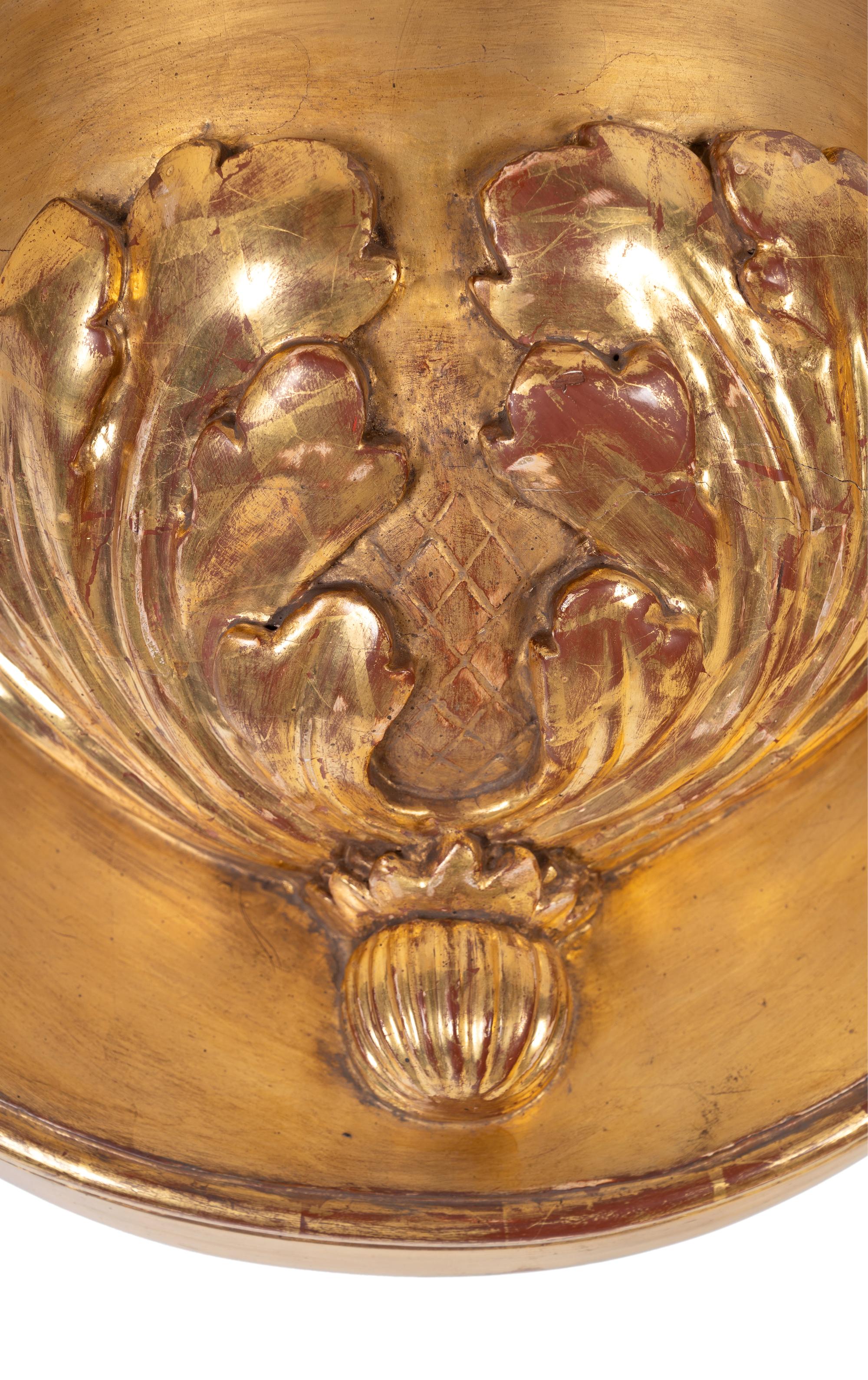 A Pair of Continental Giltwood Wall Brackets