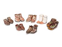 Isleta and Tesuque Pottery Moccasins