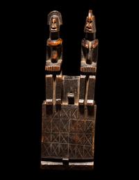 A Dogon Wood Door Lock with Bolts