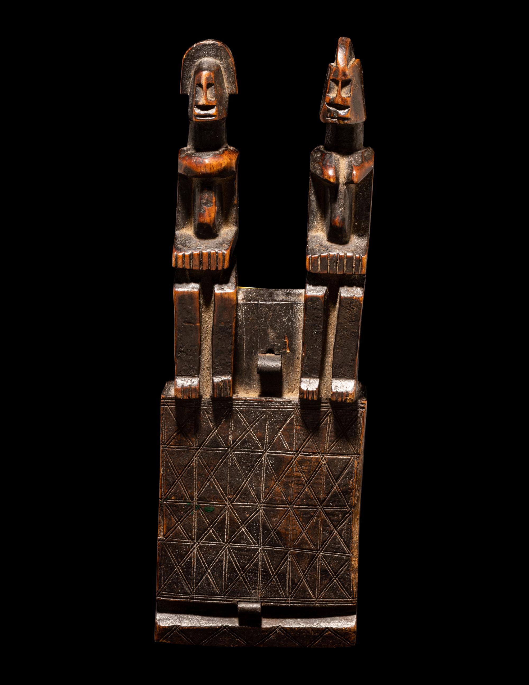 A Dogon Wood Door Lock with Bolts