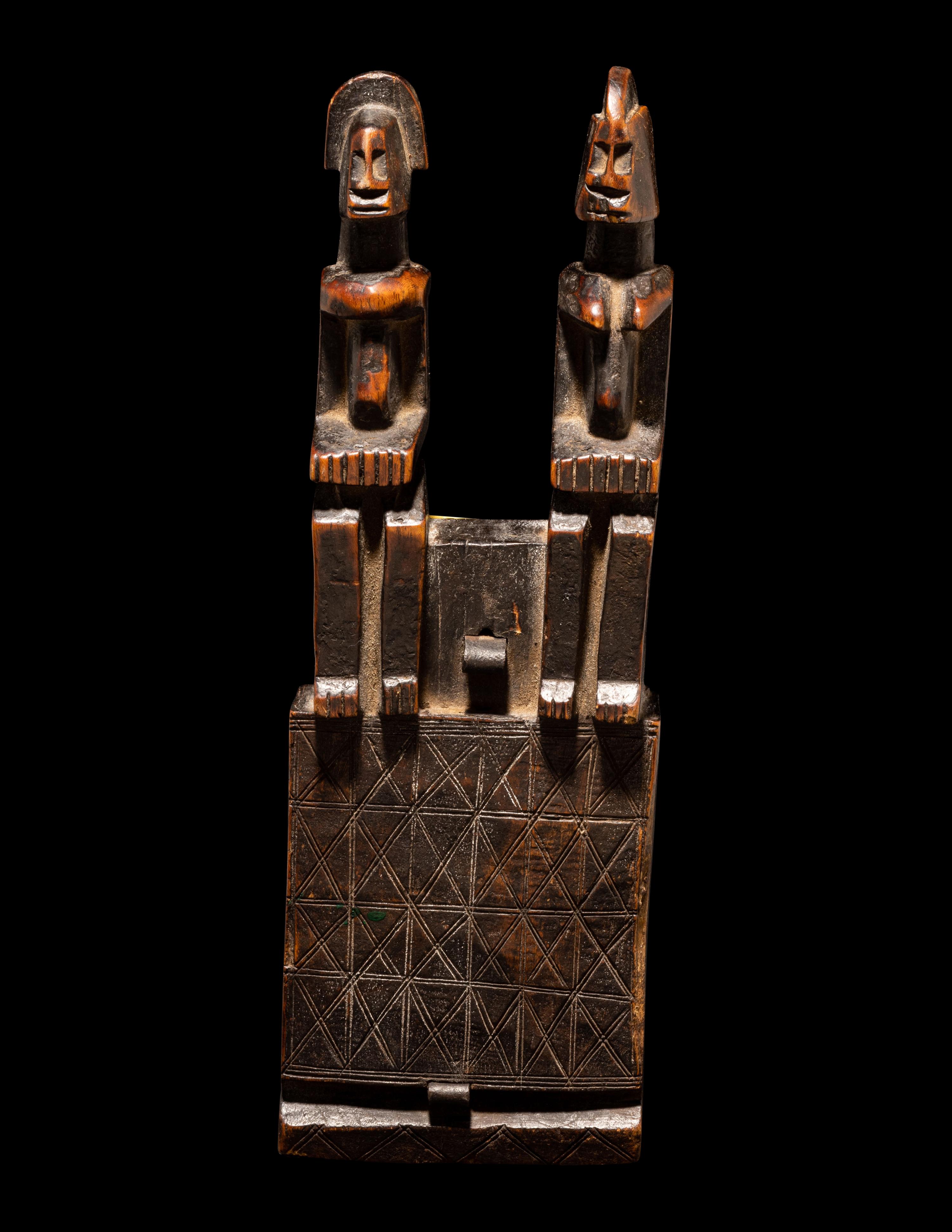 A Dogon Wood Door Lock with Bolts