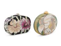 Two Judith Leiber Floral Motif Minaudières