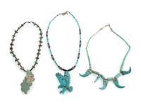 Southwestern-style Carved Turquoise Necklaces