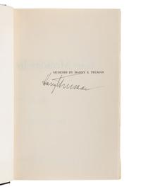 TRUMAN, Harry S. (1884-1972). Memoirs: Year of Decisions. Garden City: Doubleday & Company, Inc., 1955.