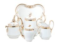 An Early Haviland Tea Set Height of tallest 9 inches.