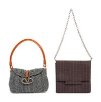 Valentino & Bottega Veneta, Two Wool Bags