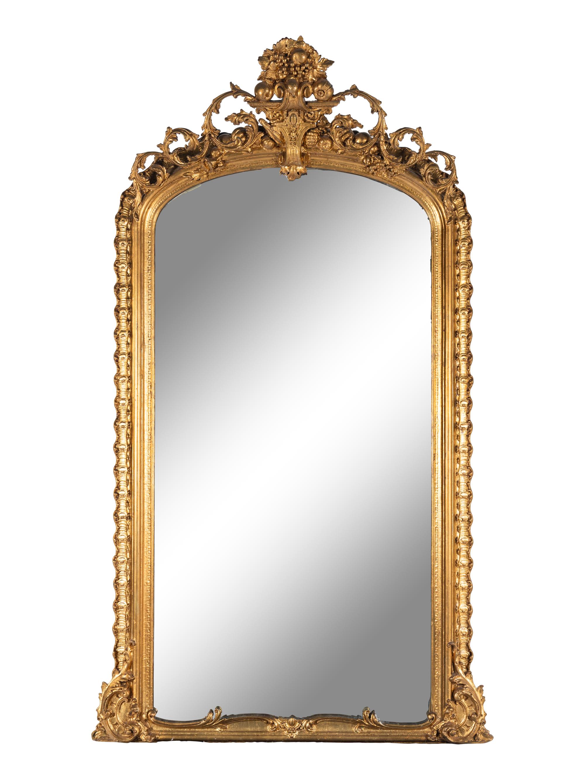 A Napoleon III Giltwood Pier Mirror