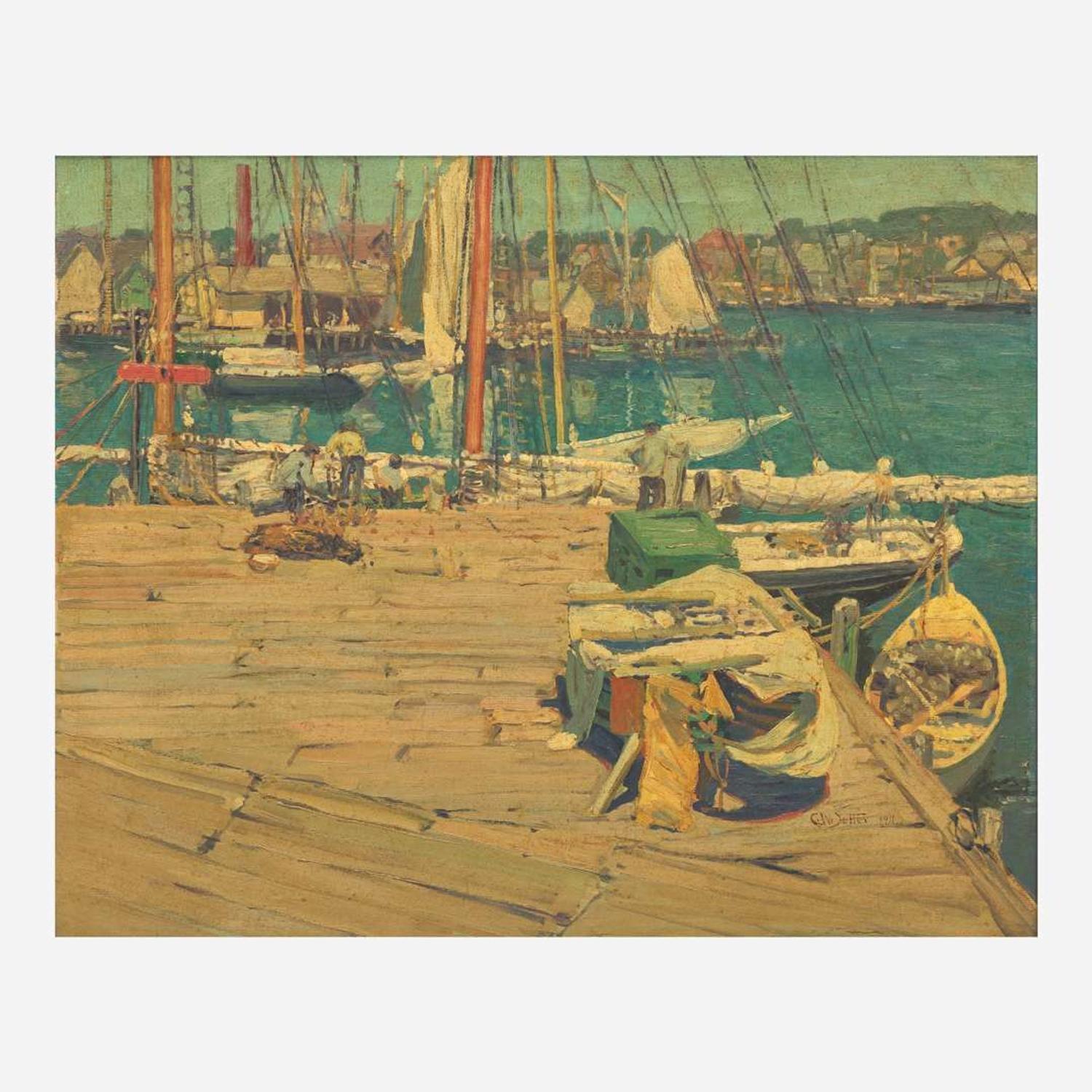 George William Sotter (American, 1879–1953) Gloucester Harbor
