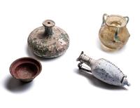 A Group of 9 Greco-Roman Glass Vessels