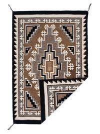 Navajo Two Grey Hills Weaving / Rug