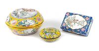 Three Chinese Enameled Boxes