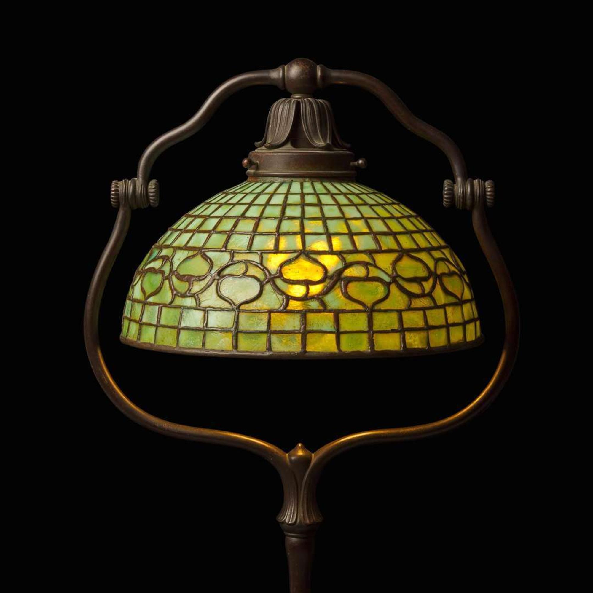 Tiffany Studios A "Vine Border" Bell Floor Lamp, New York, circa 1910