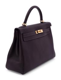 Hermès Kelly 32cm Dark Brown Togo Leather Handbag, 2007