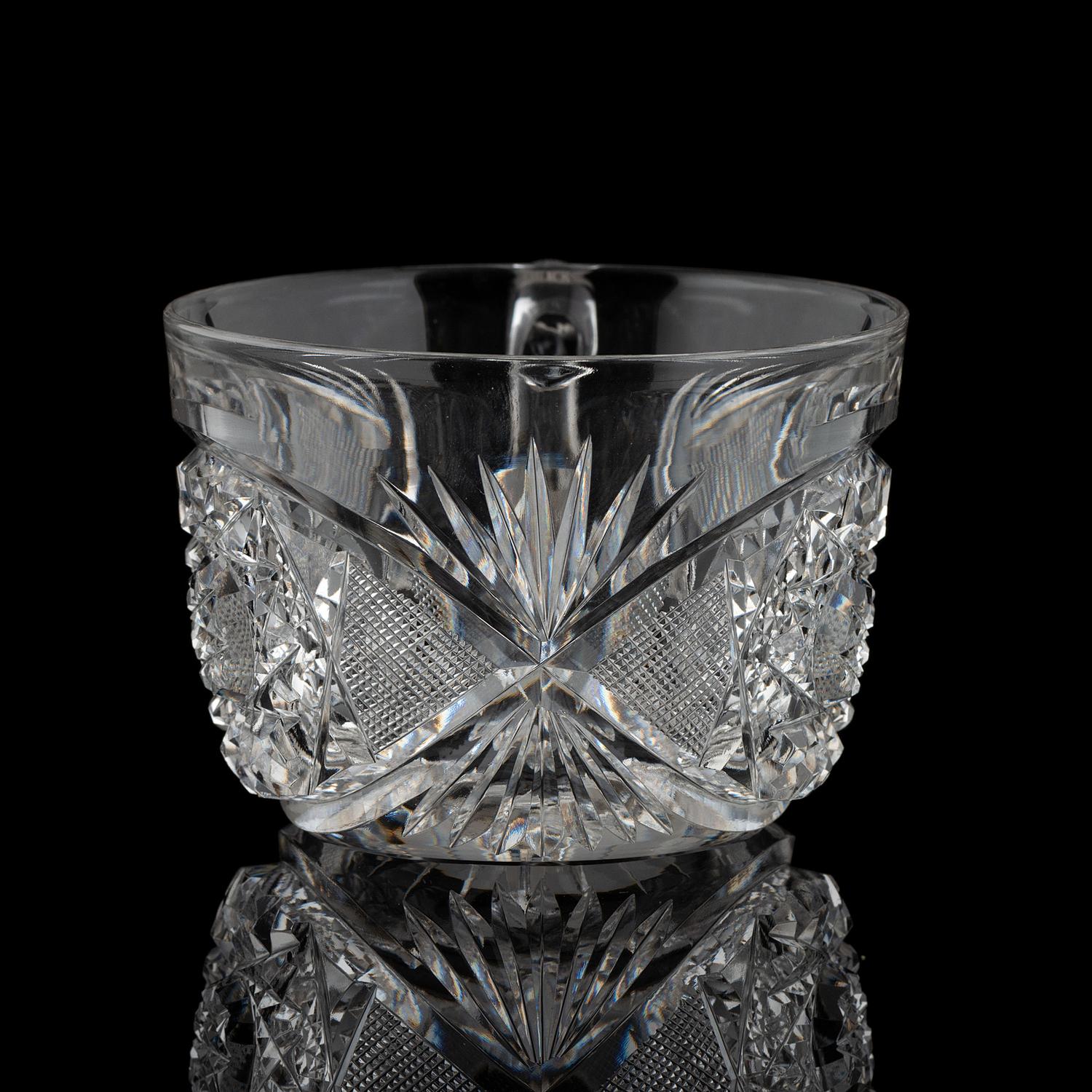 A Brilliant Period Cut Glass Punch Bowl and Pedestal, Possibly by Blackmere