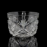 A Brilliant Period Cut Glass Punch Bowl and Pedestal, Possibly by Blackmere