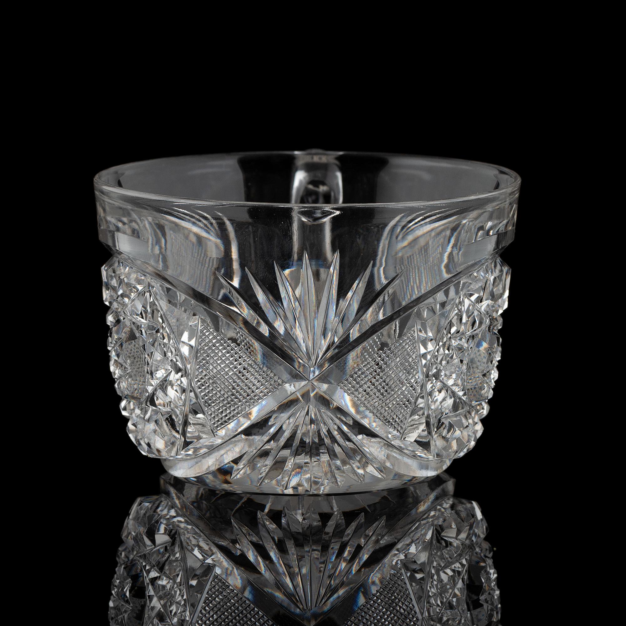 A Brilliant Period Cut Glass Punch Bowl and Pedestal, Possibly by Blackmere