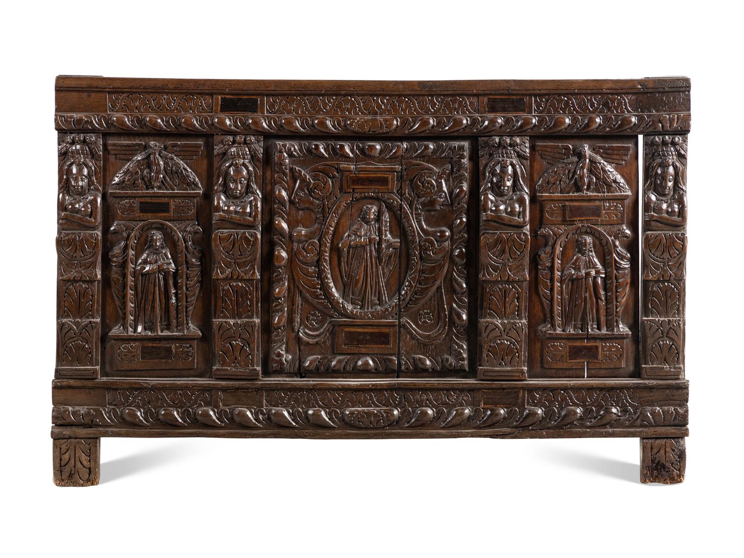 An English Carved Oak Panel