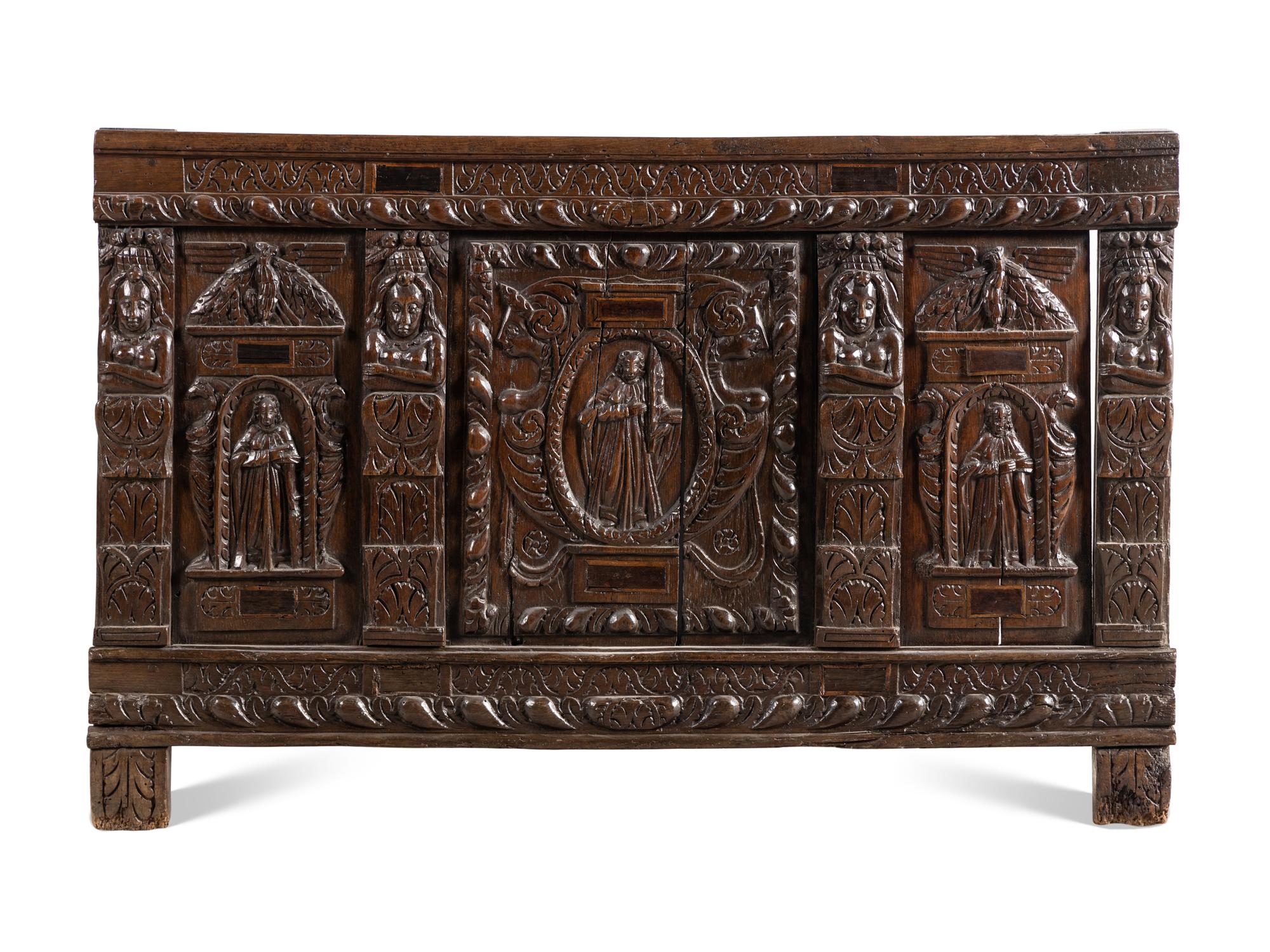 An English Carved Oak Panel