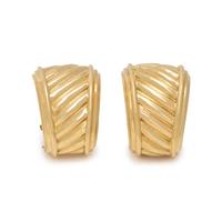DAVID YURMAN, CONVERTIBLE YELLOW GOLD EARCLIPS
