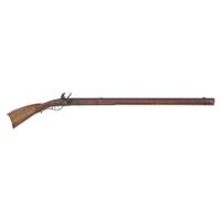 19th Century Fullstock Flintlock Rifle with Heavy Barrel and Tower Lock