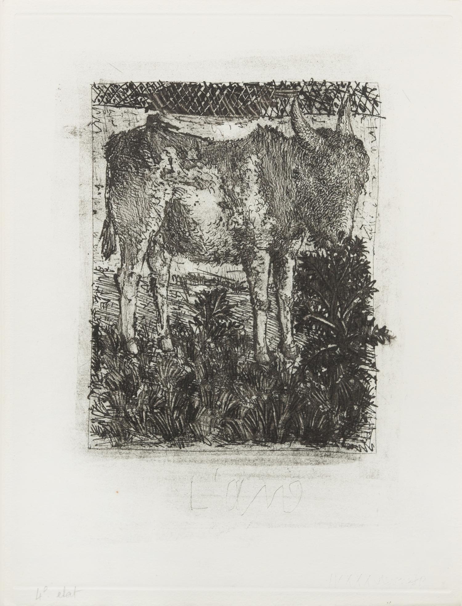 Pablo Picasso, (Spansih, 1881-1973), L'ane (from Buffon's l'Histoire Naturelle), 1942 (a collection of 4 works comprising of states I,